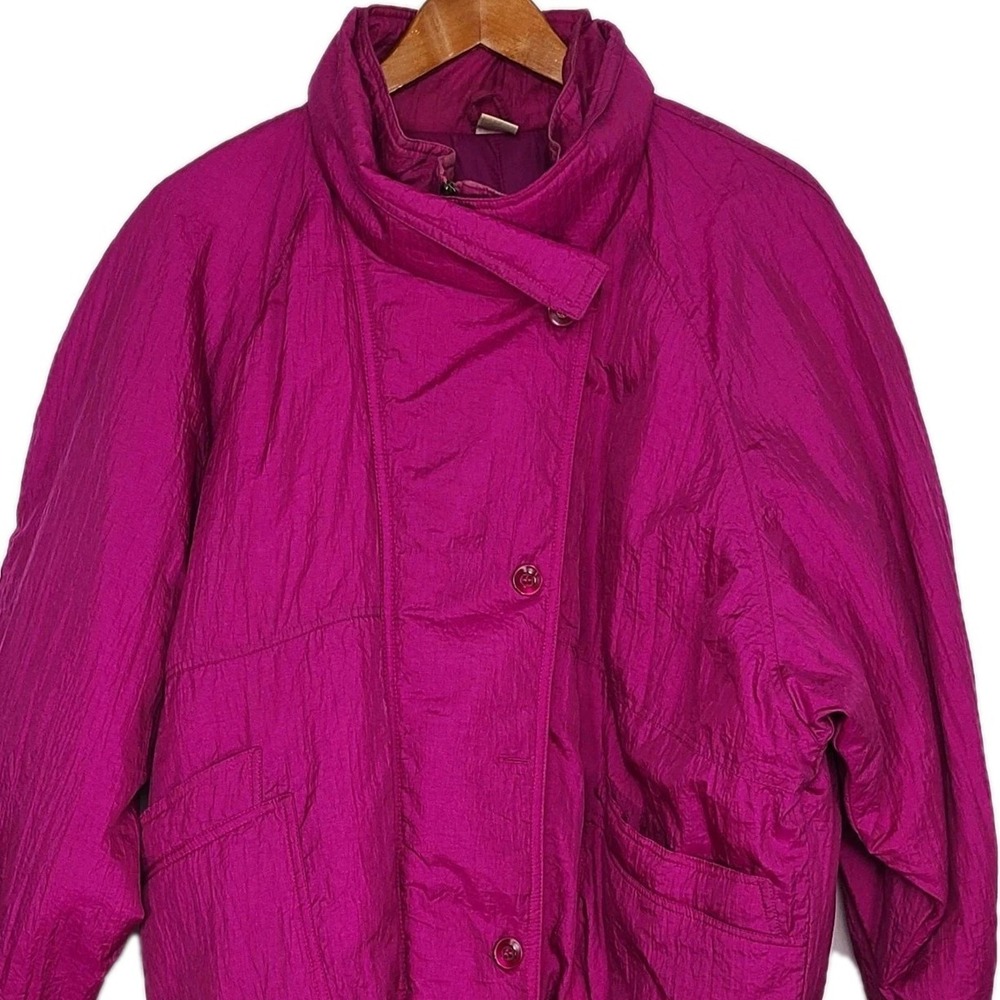 Gitano‎ Outerwear Retro Women's Zip Coat Hot Pink 90's Sz 1X